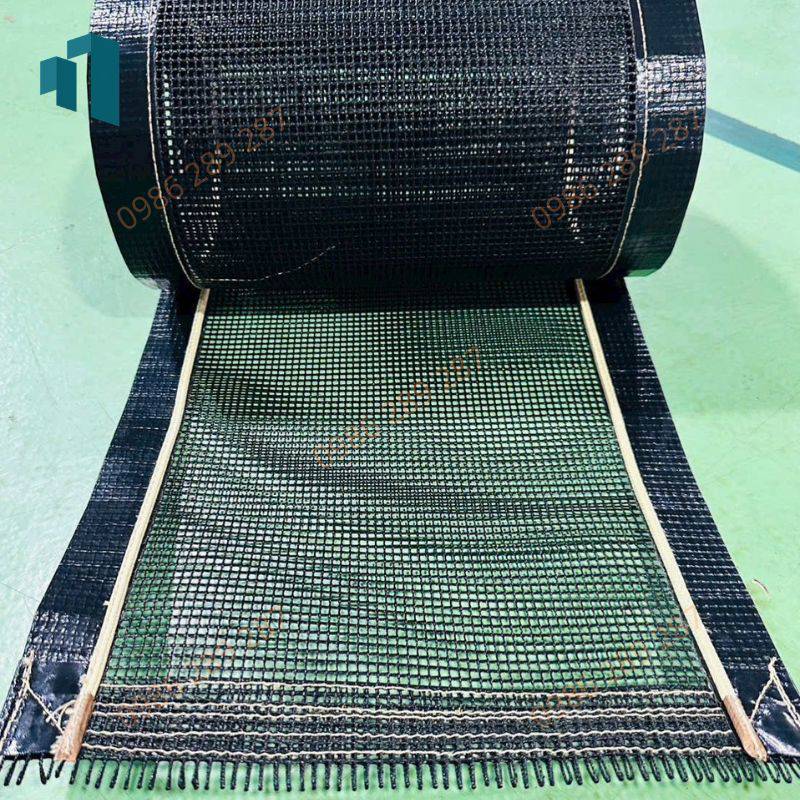 Băng tải teflon đen ô 4x4 mm
